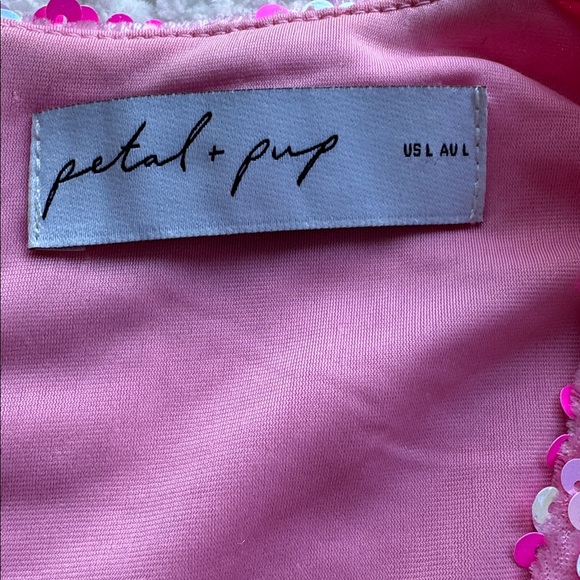 Petal+Pup Kelly Sequin Long Sleeve Cutout Velvet Cocktail Minidress Sz L - Picture 2 of 12